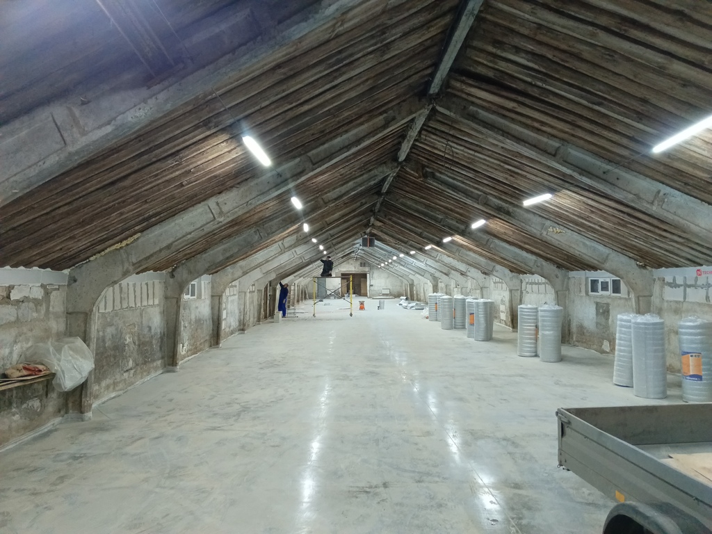 Утепление потолки.